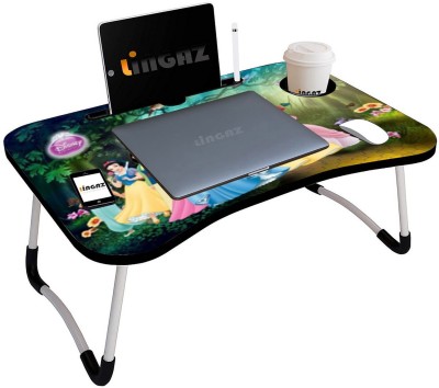LINGAZ Wood Portable Laptop Table(Finish Color - Multicolor, Pre Assembled)
