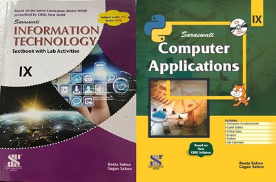 Textbook Saraswati Information Technology With Computer Applications For Class 9th(PAPERPACK, REETA SAHOO)