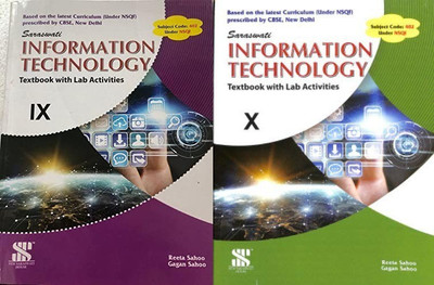 Textbook Saraswati Information Technology With Lab Activities For Class 9 & 10(PAPERPACK, REETA SAHOO)