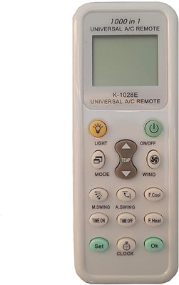 NixGlobal K-1028E UNIVERSAL AC Remote Compatible with HAIER / HITACHI / PANASONIC / LG / SHARP / GREE / MEDIA AC Remote Controller(White)