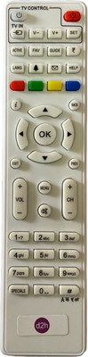 SHIELDGUARD Set-Top Box Remote Control Compatible for D2H Box Videocon Remote Controller(White)