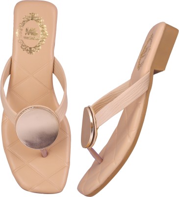 madam glorious Women Flats(Beige , 8)