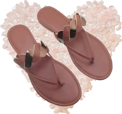 Prisha Enterprises Women Flats(Brown , 6)