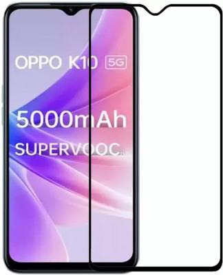 ISAAK Edge To Edge Tempered Glass for OPPO K10 5G Edge to Edge, Full Glue, 11D Tempered Glass(Pack of 1)