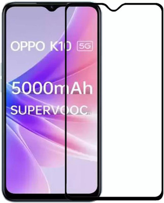 ISAAK Edge To Edge Tempered Glass for OPPO K10 5G Edge to Edge, Full Glue, 11D Tempered Glass(Pack of 1)