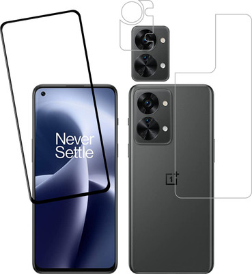 Vatsin Front and Back Tempered Glass for OnePlus Nord 2T 5G(Pack of 3)