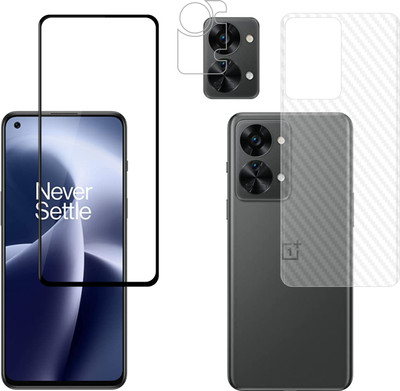 Vatsin Front and Back Tempered Glass for OnePlus Nord 2T 5G, OnePlus Nord 2T 5G (Back Carbon Fiber)(Pack of 3)