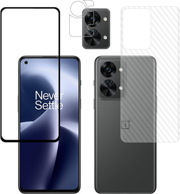 Vatsin Front and Back Tempered Glass for OnePlus Nord 2T 5G, OnePlus Nord 2T 5G (Back Carbon Fiber)(Pack of 3)