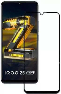 SRT Edge To Edge Tempered Glass for vivo iQOO Z6 44W(Pack of 1)