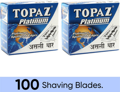 TOPAZ Platinum Double Edges Salon Shaving Blades(Pack of 5)