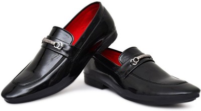 Decent Men's Formal party wear shoes for men Slip On For Men(Black)