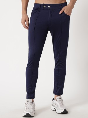 THE SMARTLOOK Slim Fit Men Dark Blue Trousers