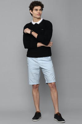 Allen Solly Solid Men Blue Regular Shorts