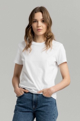 JB ENTERPRISE Solid Women Round Neck White T-Shirt