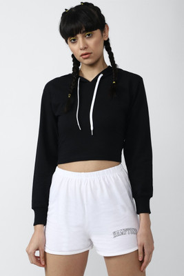 FOREVER 21 Casual Solid Women Black Top