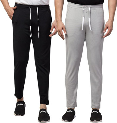 City Fashion Solid Men Black, Grey Track Pants