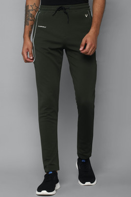 Allen Solly Self Design Men Green Track Pants