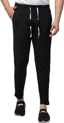 City Fashion Solid Men Black Track Pants