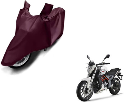 Selifaur Waterproof Two Wheeler Cover for DSK Benelli(TNT 25, Brown)