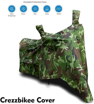 Crezzbikee Waterproof Two Wheeler Cover for Indian(125 Duke, Green)