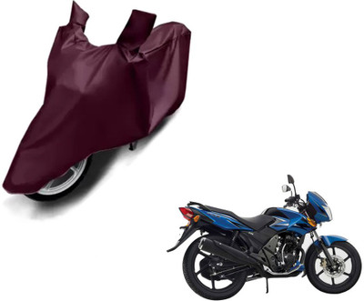 Selifaur Waterproof Two Wheeler Cover for TVS(Flame SR125, Brown)