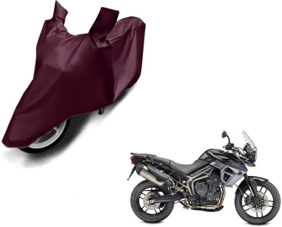 Selifaur Waterproof Two Wheeler Cover for Triumph(Tiger 800 XR, Brown)
