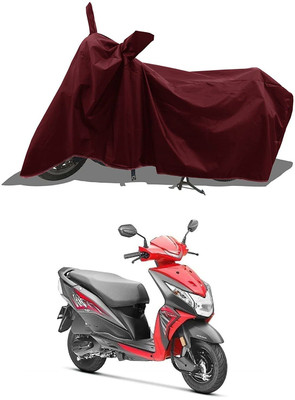 KEDIT Two Wheeler Cover for Honda(Dio, Maroon)