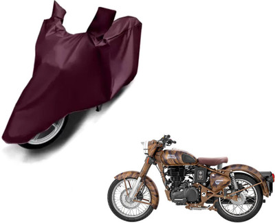 Selifaur Waterproof Two Wheeler Cover for Royal Enfield(Classic 350, Brown)