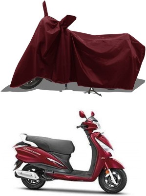 KEDIT Waterproof Two Wheeler Cover for Hero(Destini 125, Maroon)