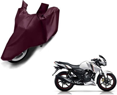 Selifaur Waterproof Two Wheeler Cover for TVS(Apache RTR 160, Brown)