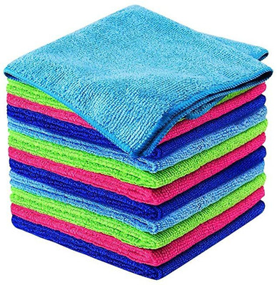 Onlinch Microfiber Vehicle Washing  Cloth(Pack Of 12, 220 GSM)