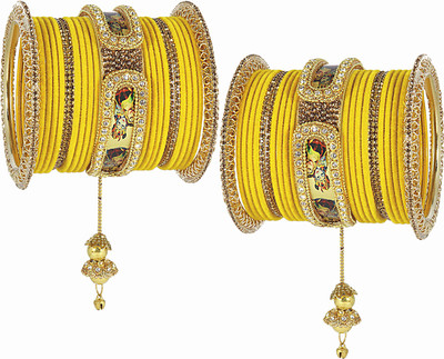 NMII Metal Zircon Bangle Set(Pack of 46)