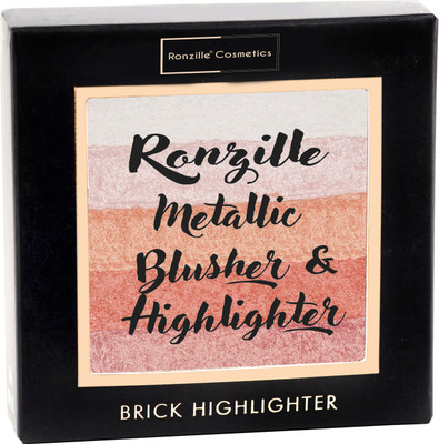 RONZILLE Baked Blusher & Highlighter, Face Makeup -02(Shade-02)