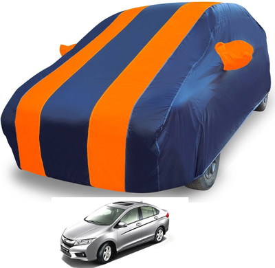 Euro Care Car Cover For Honda City i-Dtec (With Mirror Pockets)(Orange)