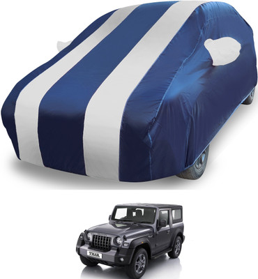 MOCKHE Car Cover For Mahindra Thar (With Mirror Pockets)(Silver)