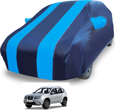 MOCKHE Car Cover For Nissan Terrano (With Mirror Pockets)(Blue)