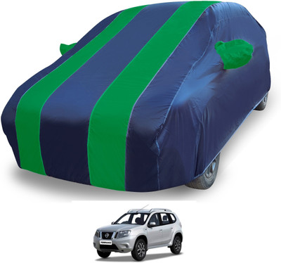 MOCKHE Car Cover For Nissan Terrano (With Mirror Pockets)(Blue)