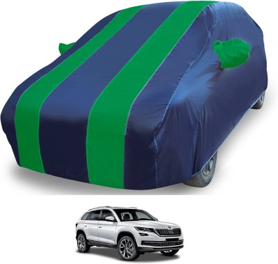 MOCKHE Car Cover For Skoda Kodiaq (With Mirror Pockets)(Blue)