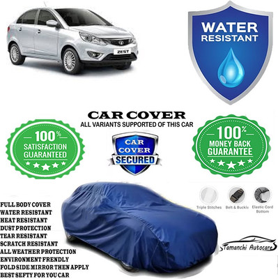 Tamanchi Autocare Car Cover For Tata Zest Revotron 1.2T XM(Blue)