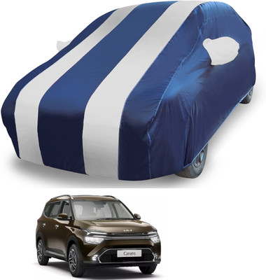 MOCKHE Car Cover For Kia Carens (With Mirror Pockets)(Silver)