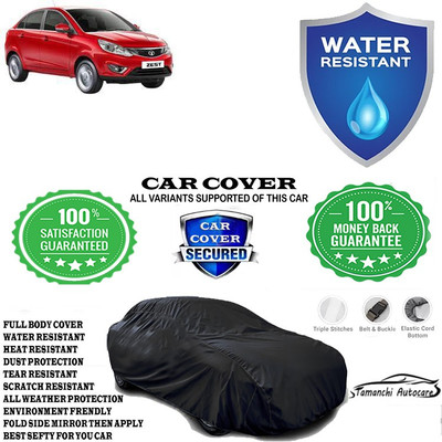 Tamanchi Autocare Car Cover For Tata Zest Quadrajet 1.3 75PS XMS(Black)