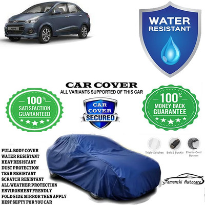 Tamanchi Autocare Car Cover For Hyundai Xcent 1.1 CRDi SX(Blue)