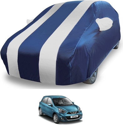 MOCKHE Car Cover For Nissan Micra (With Mirror Pockets)(Silver)