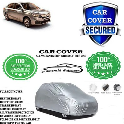 Tamanchi Autocare Car Cover For Honda Amaze S CVT Petrol(Silver)
