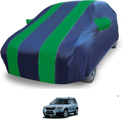 MOCKHE Car Cover For Skoda Yeti (With Mirror Pockets)(Blue)