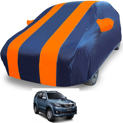 MOCKHE Car Cover For Toyota Fortuner Old (With Mirror Pockets)(Orange)