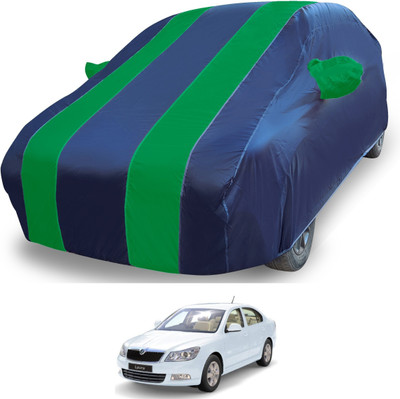 MOCKHE Car Cover For Skoda Laura (With Mirror Pockets)(Blue)