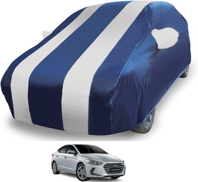 MOCKHE Car Cover For Hyundai Elantra (With Mirror Pockets)(Silver)