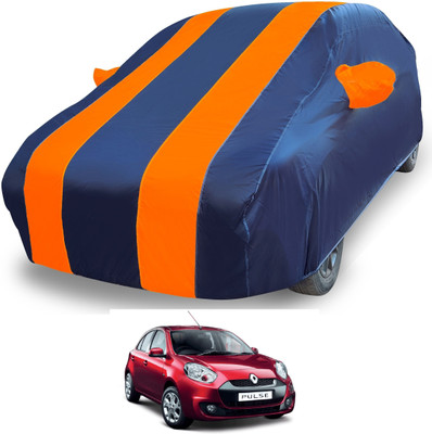 MOCKHE Car Cover For Renault Pulse (With Mirror Pockets)(Orange)