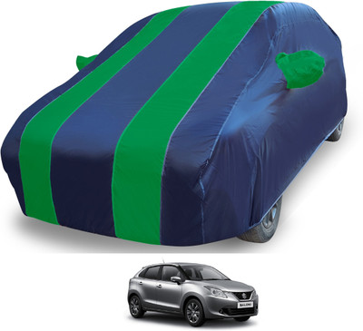 MOCKHE Car Cover For Maruti Suzuki Baleno (With Mirror Pockets)(Blue)